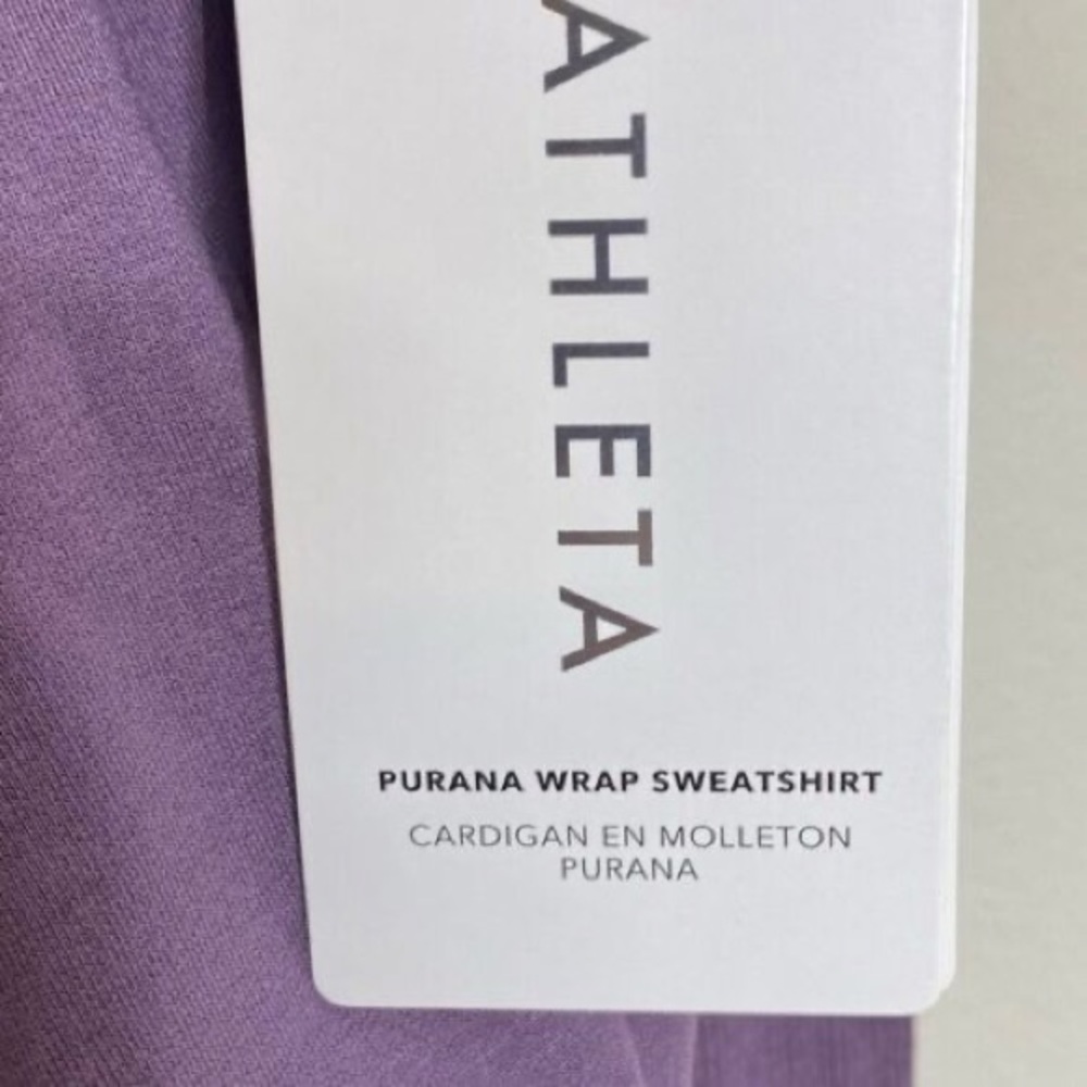 NWT Athleta Purana Wrap Sweatshirt - Picture 6 of 6